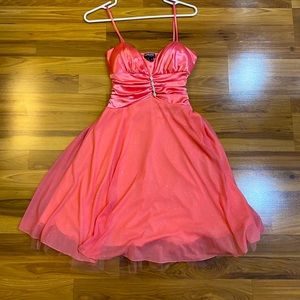 Peach Cocktail Dress